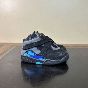 Nike Air Jordan 8 Retro Aqua Black Purple Teal 305360-025 Td Toddler Size 7C
